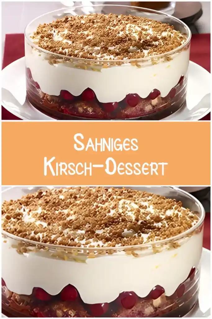Sahniges Kirsch-Dessert 1 Sahniges Kirsch Dessert