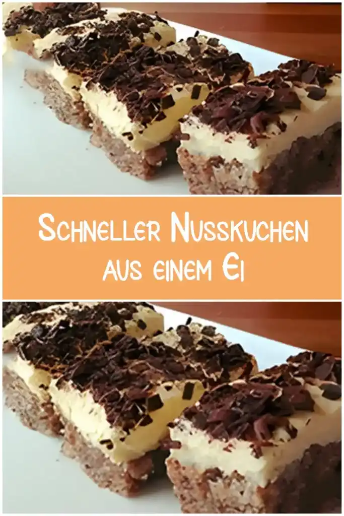 Schneller Nusskuchen aus einem Ei 1 Schneller Nusskuchen aus einem Ei