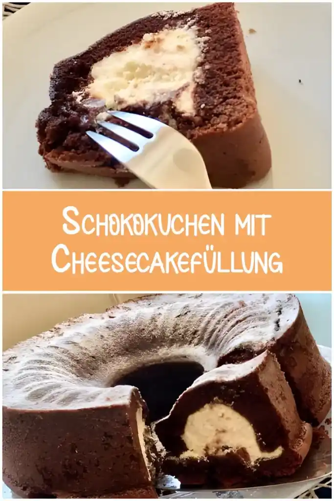 Schokokuchen mit Cheesecakefüllung 1 Schokokuchen mit Cheesecakefuellung