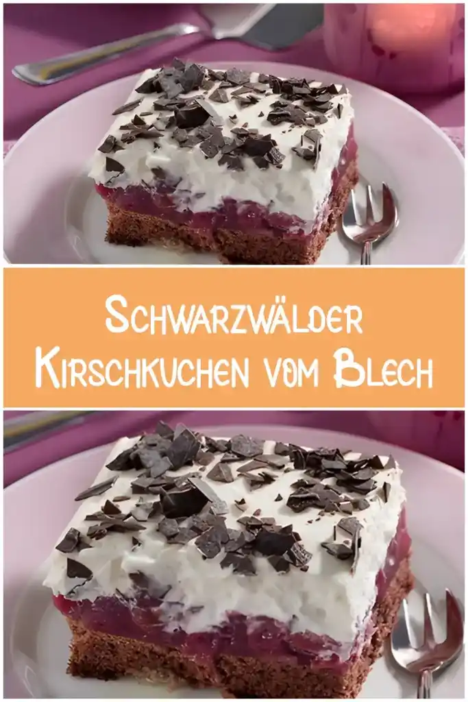 Schwarzwälder Kirschkuchen vom Blech - Eine Himmlische Leckerei zum Genießen 1 Schwarzwaelder Kirschkuchen vom Blech
