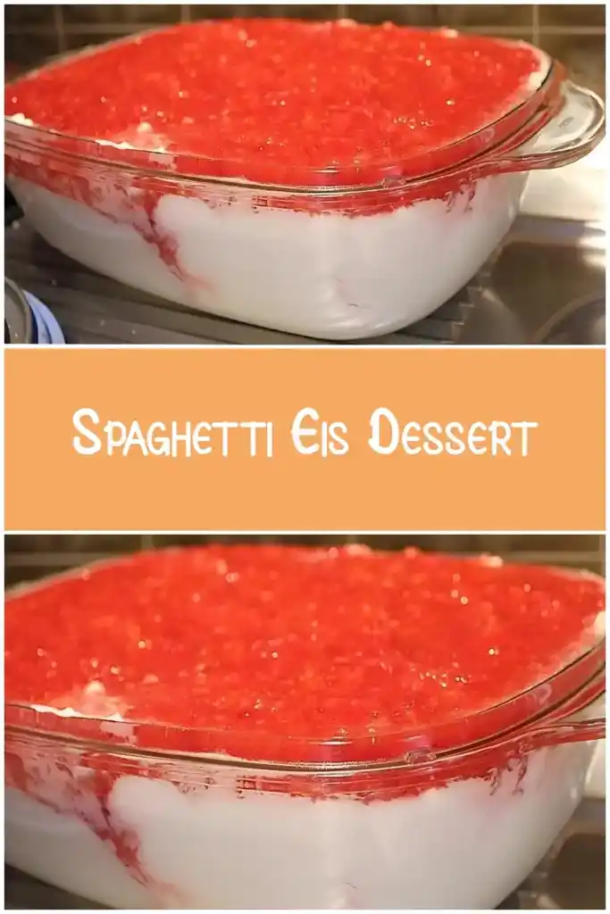Spaghetti-Eis-Dessert 1 Spaghetti Eis Dessert