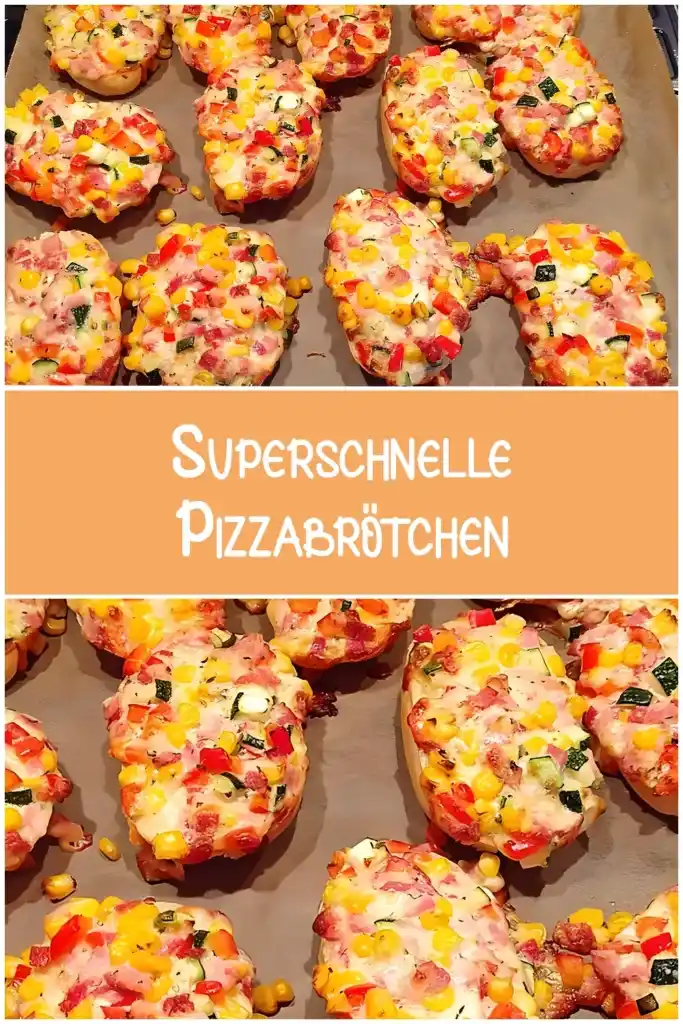 Superschnelle Pizzabrötchen 1 Superschnelle Pizzabrötchen