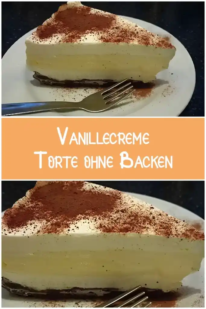 Vanillecreme Torte ohne Backen 1 Vanillecreme Torte ohne Backen 1