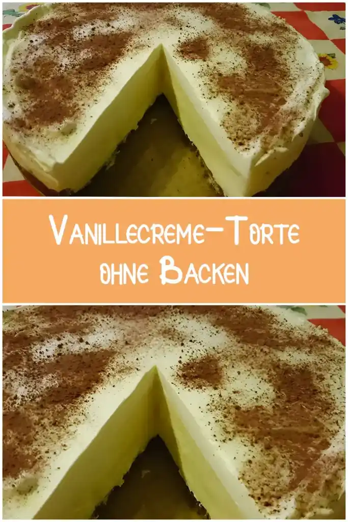 Vanillecreme-Torte ohne Backen 1 Vanillecreme Torte ohne Backen