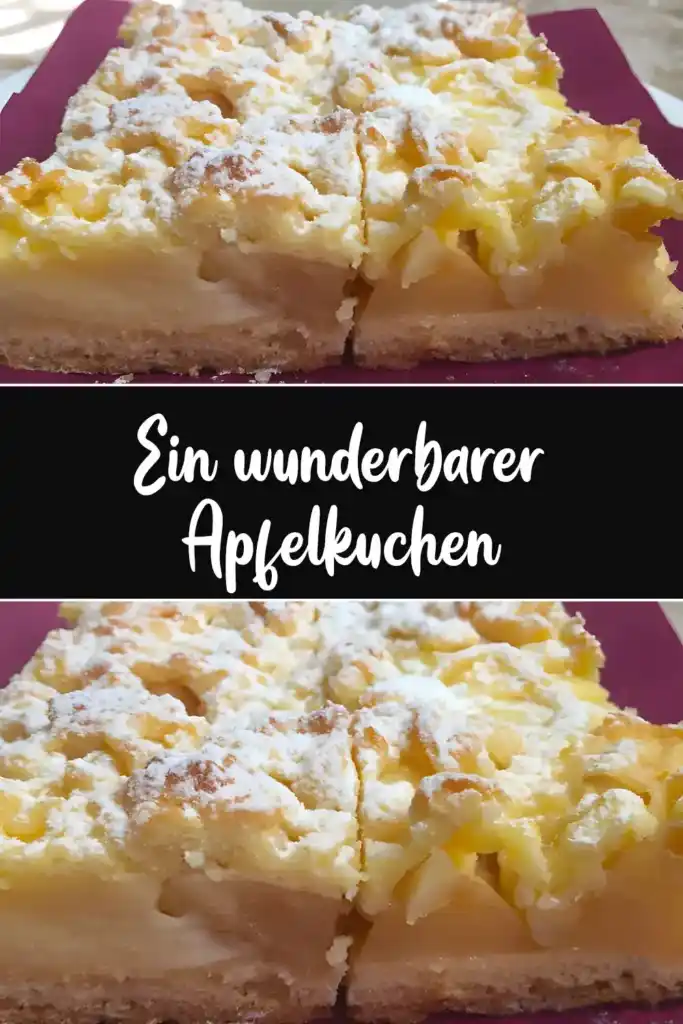 Ein wunderbarer Apfelkuchen