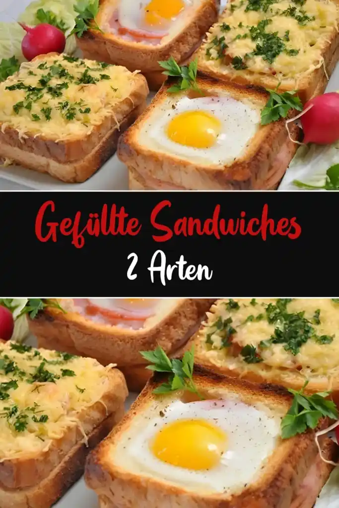 Gefüllte Sandwiches – Zwei köstliche Variationen