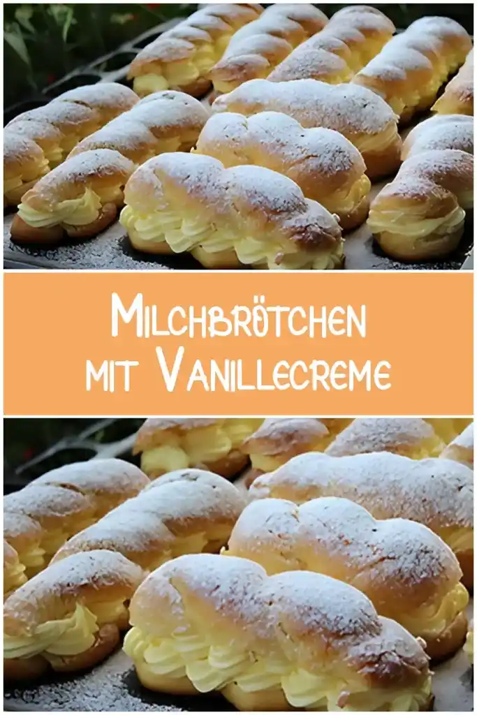 Milchbrötchen mit Vanillecreme 1 Milchbroetchen mit Vanillecreme