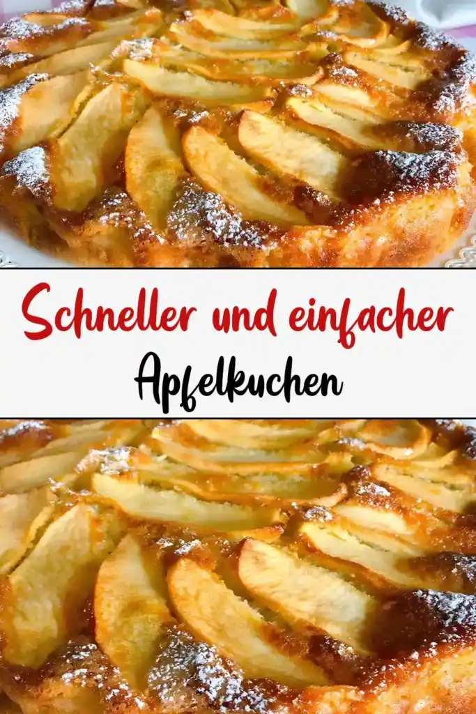 Schneller und einfacher Apfelkuchen1