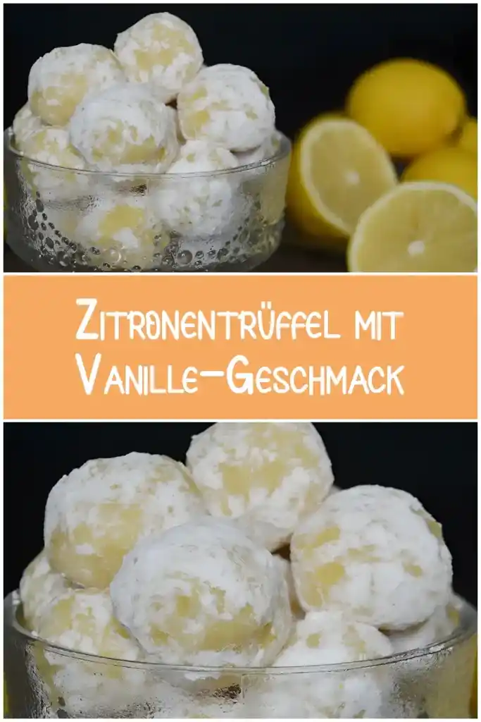 Zitronentrueffel mit Vanille Geschmack