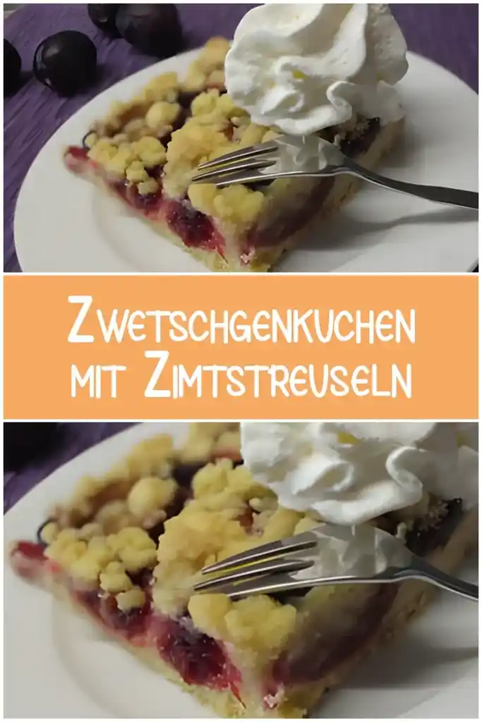 Zwetschgenkuchen mit Zimtstreuseln 1 Zwetschgenkuchen mit Zimtstreuseln