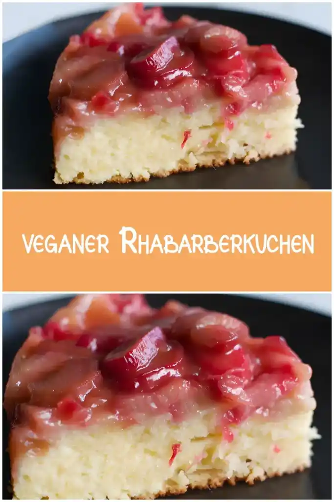 veganer Rhabarberkuchen