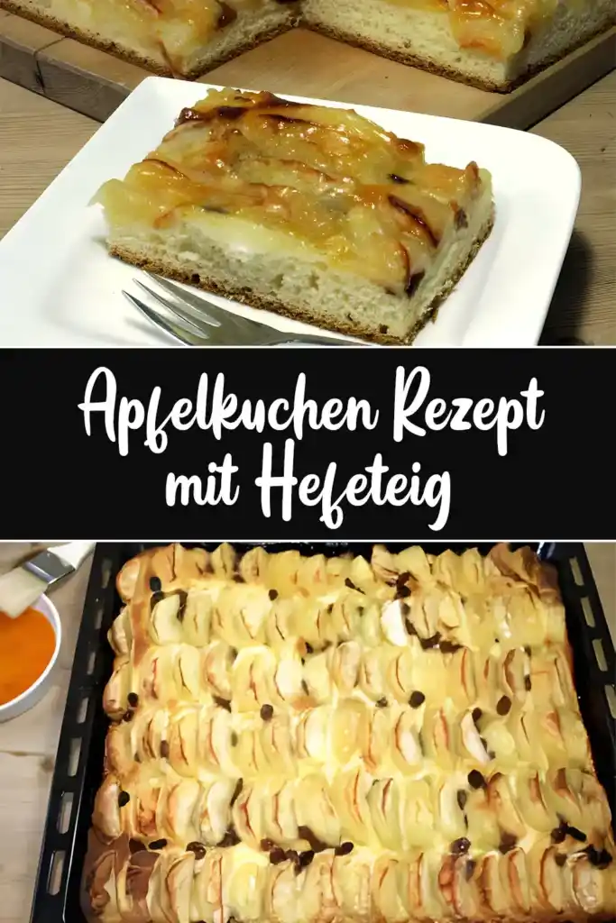 Apfelkuchen Rezept mit Hefeteig 1 Apfelkuchen Rezept mit Hefeteig