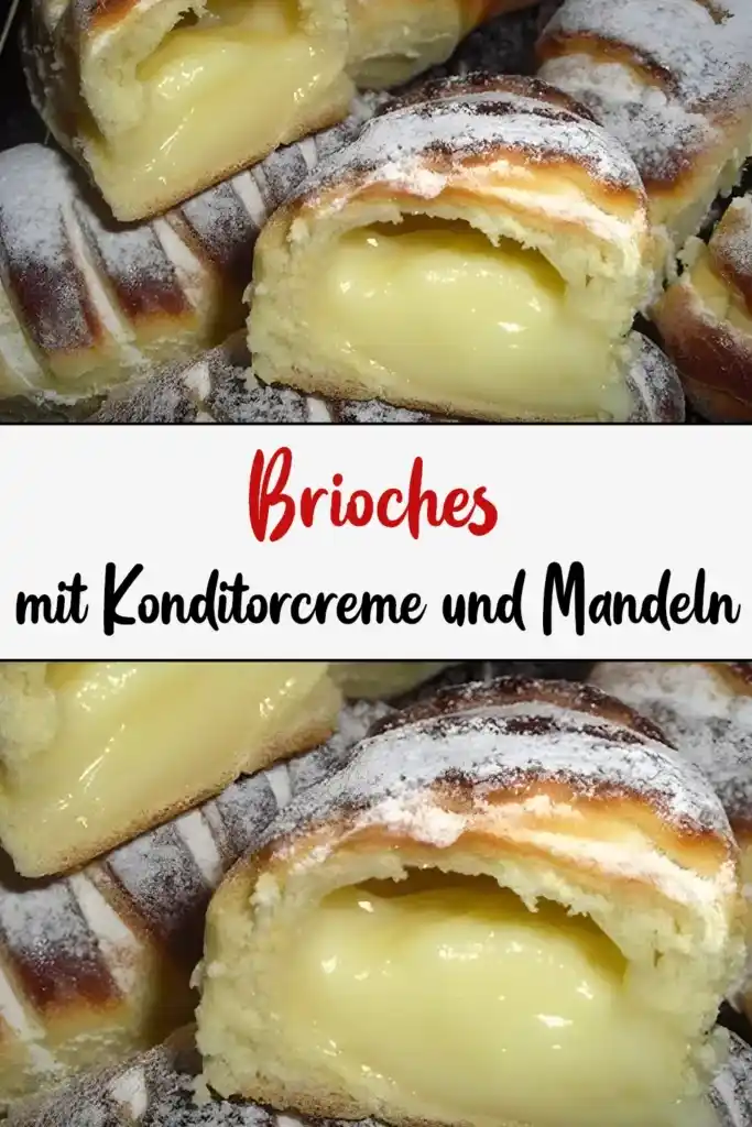 Brioches mit Konditorcreme und Mandeln 1 Brioches mit Konditorcreme und Mandeln1