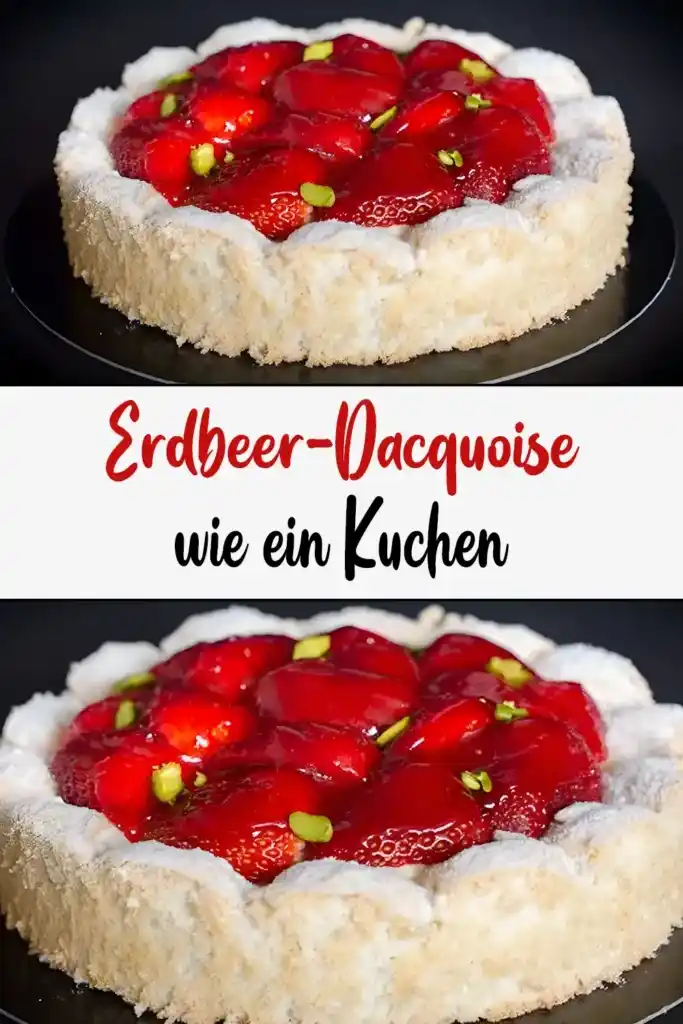 Erdbeer-Dacquoise wie ein Kuchen 1 Erdbeer Dacquoise wie ein Kuchen1