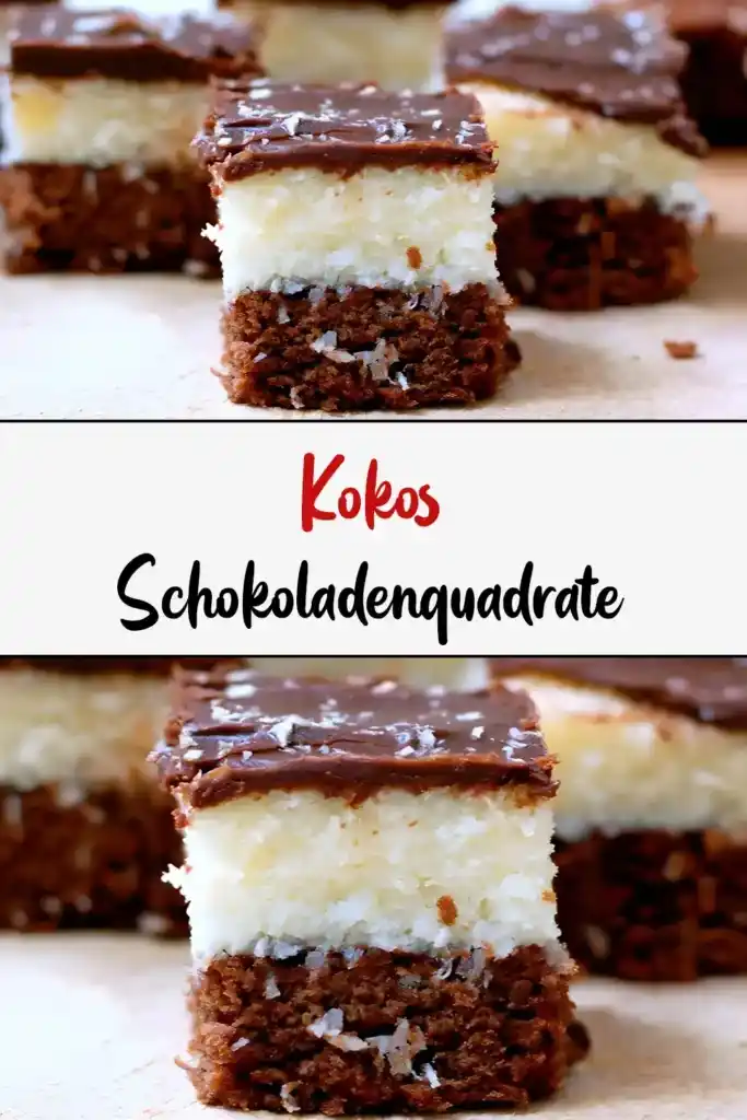 Kokos-Schokoladenquadrate 1 Kokos Schokoladenquadrate1