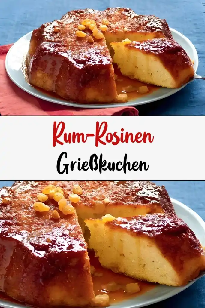 Rum-Rosinen-Grießkuchen 1 Rum Rosinen Griesskuchen1