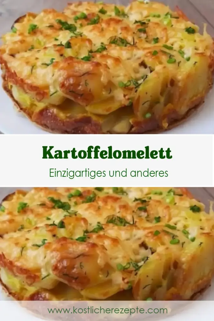Einzigartiges und anderes Kartoffelomelett