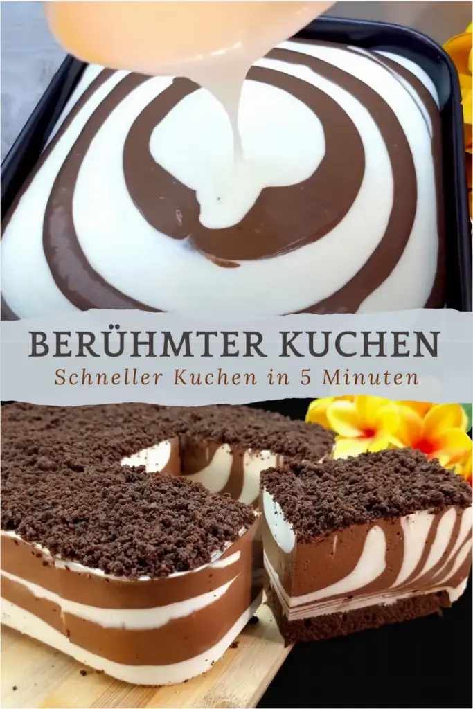 Perfekter Schokoladen-Zebra-Kuchen