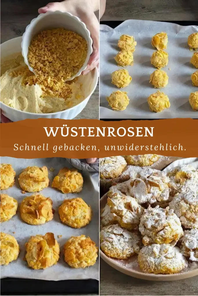 Die sind in nur 12 Minuten im Ofen fertig leckere Wuestenrosen