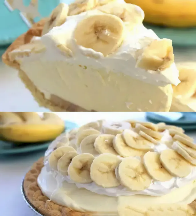 Diese cremige, sanfte Bananentorte ist SO lecker und in wenigen Augenblicken fertig