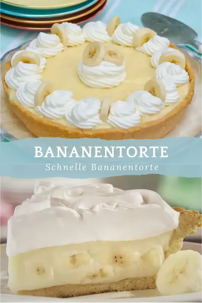 Diese cremige sanfte Bananentorte ist SO lecker und in wenigen Augenblicken schon fertig 2