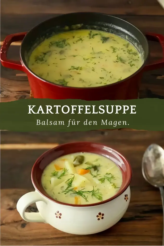 Diese Kartoffelsuppe ist wie Medizin fuer meinen Magen