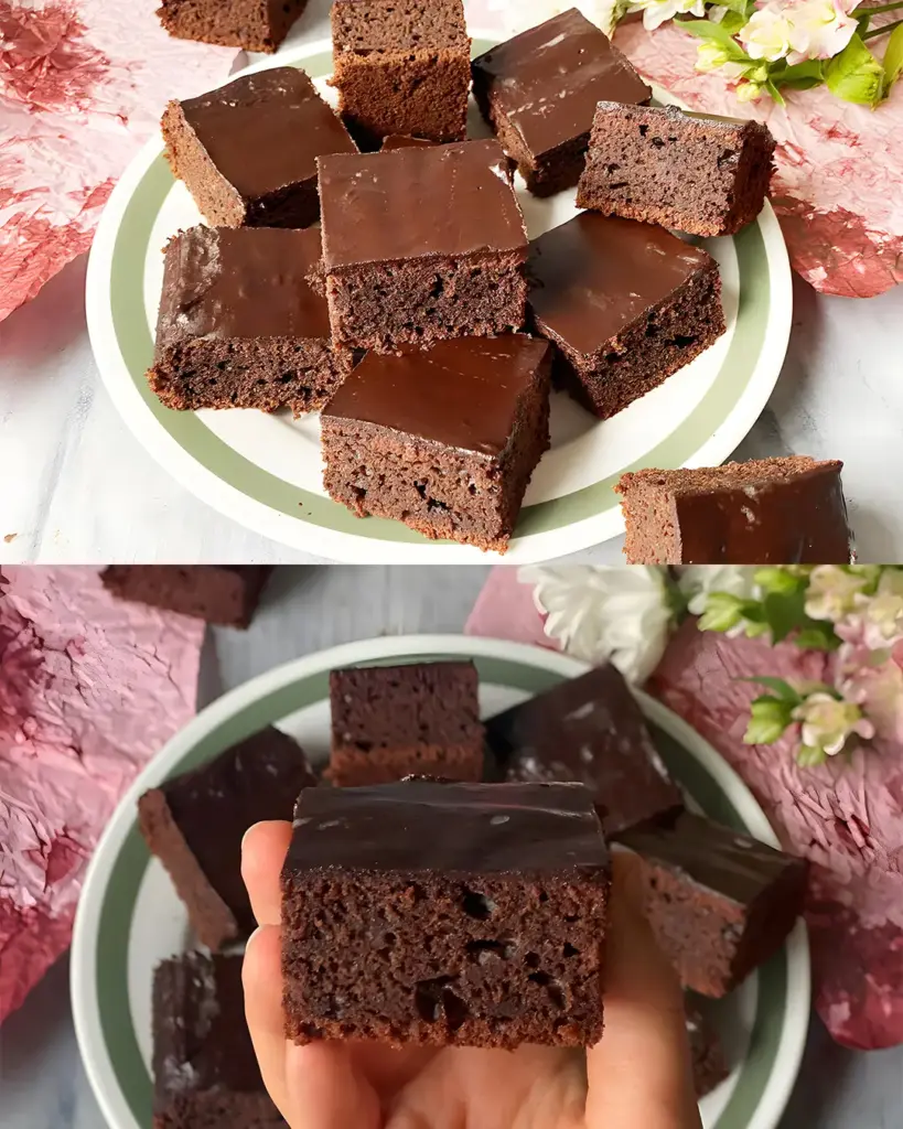 Kakao Pflaumenmus Kuchen ohne Ei und Milch XL