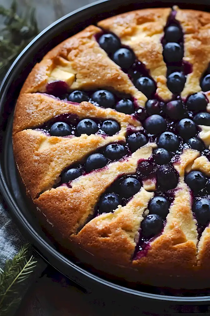 Apfel-Blaubeer-Joghurtkuchen